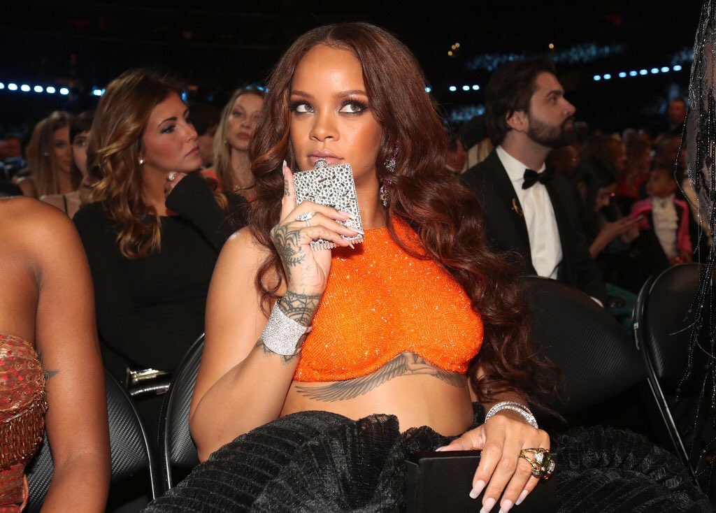 Rihanna Grammys Flask