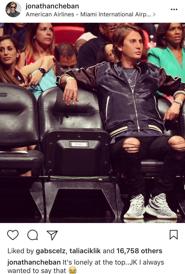 Jonathan Cheban basketball game