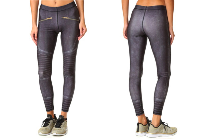 Terez Black Moto Performance Legging