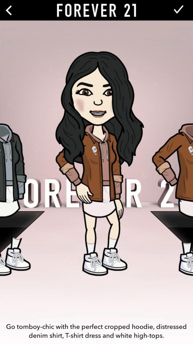 Customizing Bitmoji Clothing 