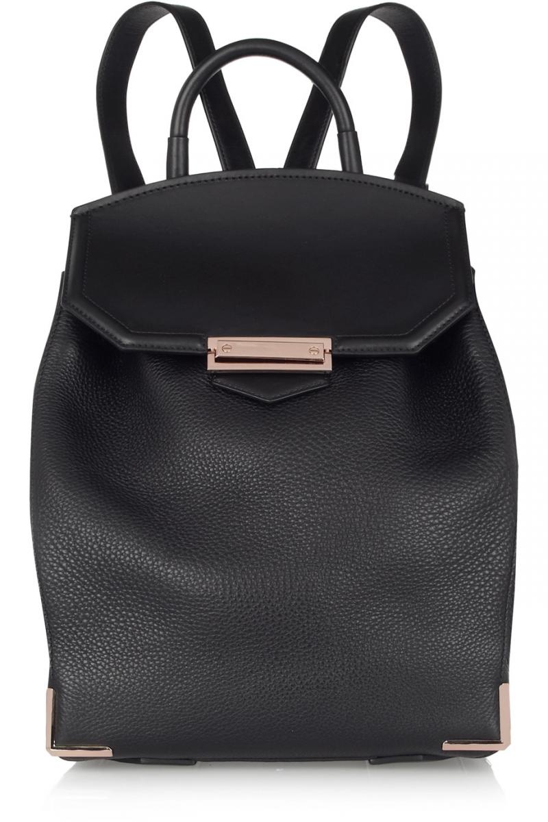 Alexander Wang Prisma Textured-Leather Backpack