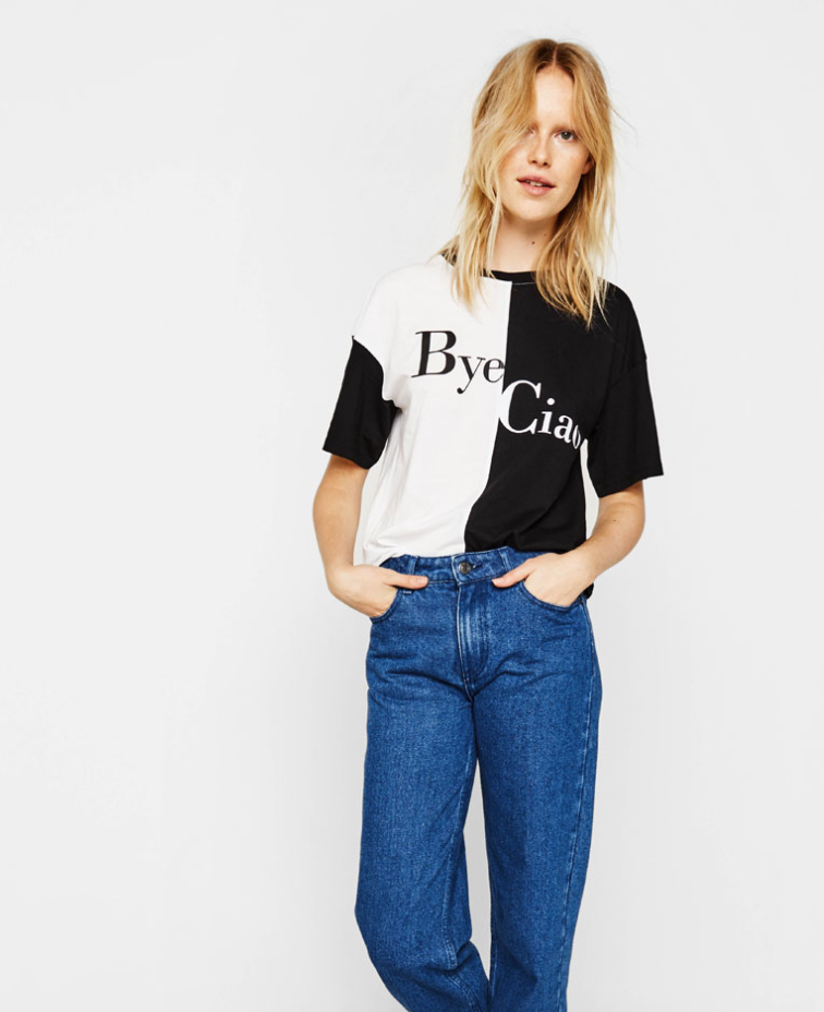 Bershka Contrasting T