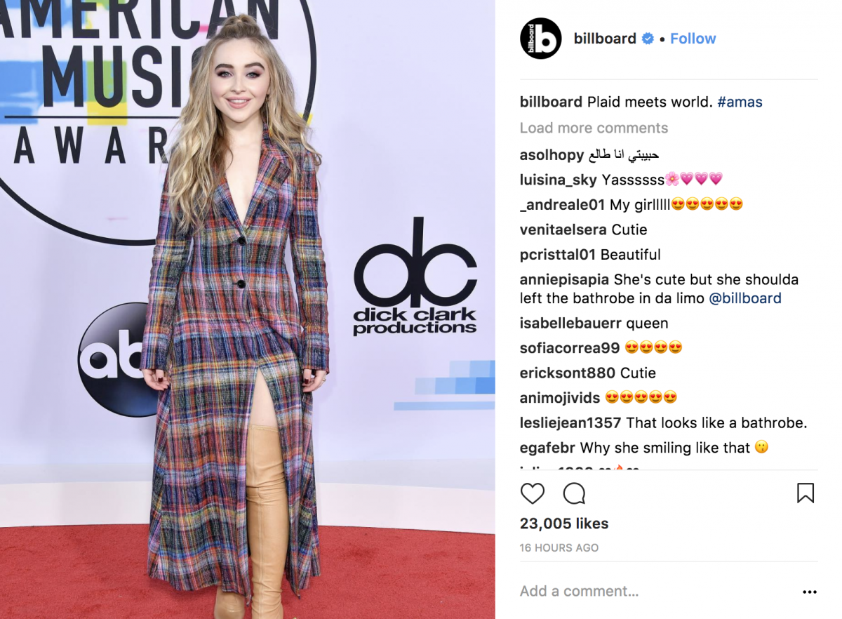 Sabrina Carpenter AMAs 2017