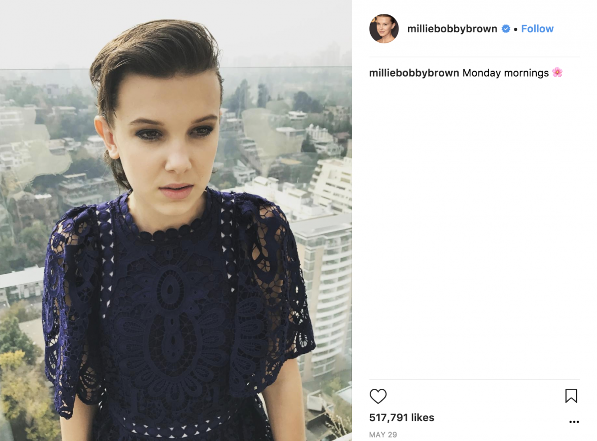 Grown-Out Pixie Millie Bobby Brown