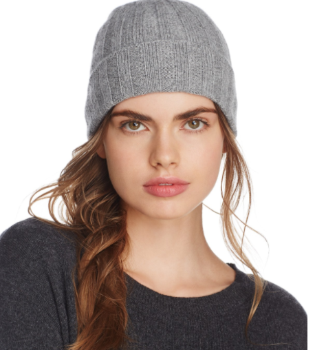 C By Bloomingdale's Cashmete Cuff Hat