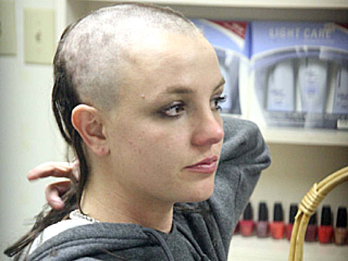 Britney Spears Shaved Head