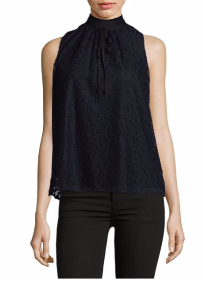 Karl Lagerfeld Paris Lace Sleeveless Top