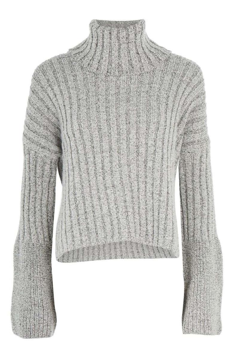 Topshop Flare Cuff Turtleneck Sweater